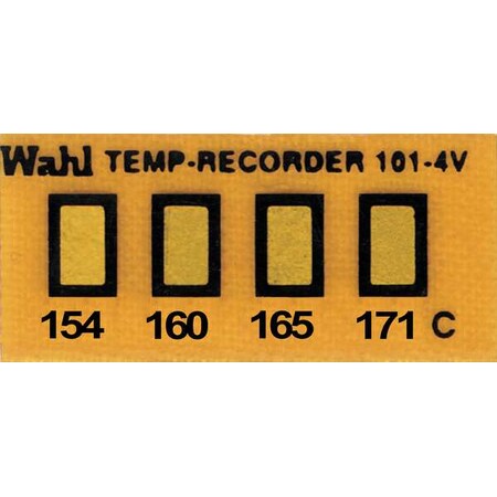 Temp Indicator, Strip, Amber, 10PK MPN:101-4-154VC