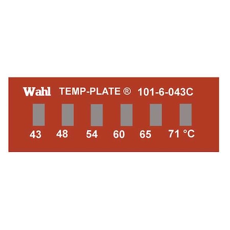 Temp Indicator, Strip, Red, 10PK MPN:101-6-043C