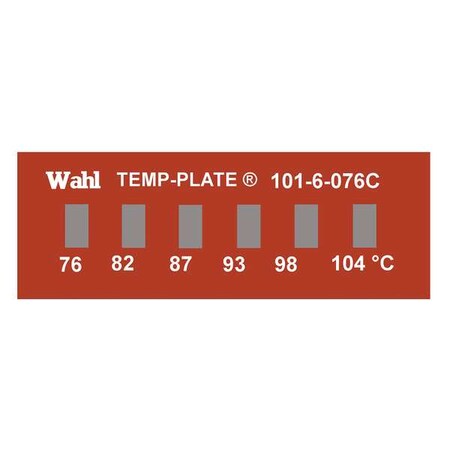 Temp Indicator, Strip, Red, 10PK MPN:101-6-076C