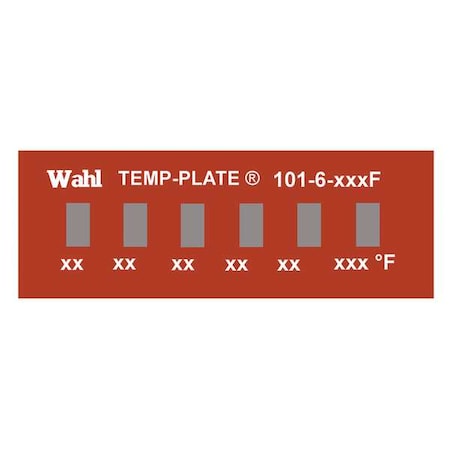 Temp Indicator, Strip, Red, 10PK MPN:101-6-170F