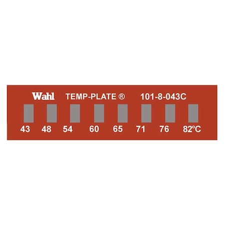 Temp Indicator, Strip, Red, 10PK MPN:101-8-043C