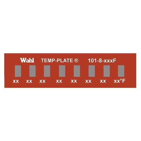 Temp Indicator, Strip, Red, 10PK MPN:101-8-110F