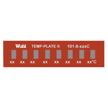 Temp Indicator, Strip, Red, 10PK MPN:101-8-132C