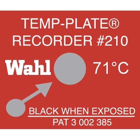 Temp Indicator, Strip, Red, 10PK MPN:210-071C