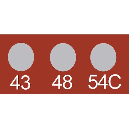 Temp Indicator, Strip, Red, 10PK MPN:430-043C