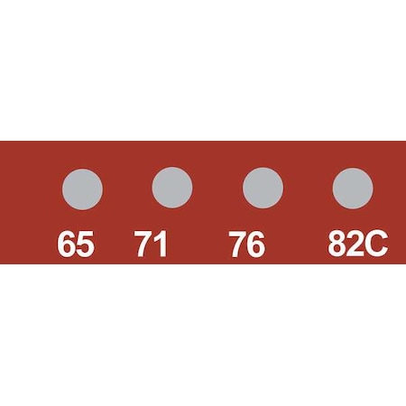 Temp Indicator, Strip, Red, 10PK MPN:441-065C
