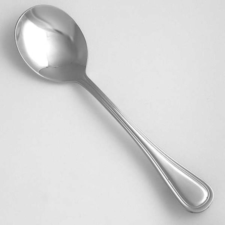 Bouillon Spoon, 6 3/4 in L, Silver, PK36 MPN:WL3512