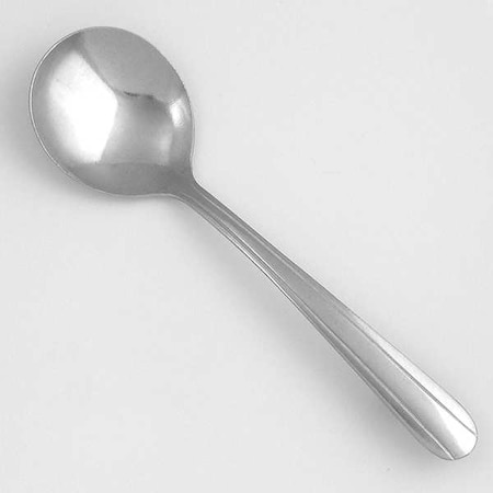 Bouillon Spoon, 5 13/16 in L, Silver, PK24 MPN:WL7412