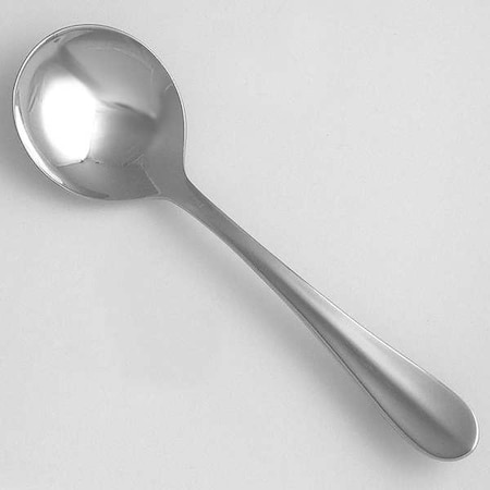 Bouillon Spoon, 6 in L, Silver, PK24 MPN:WL9412