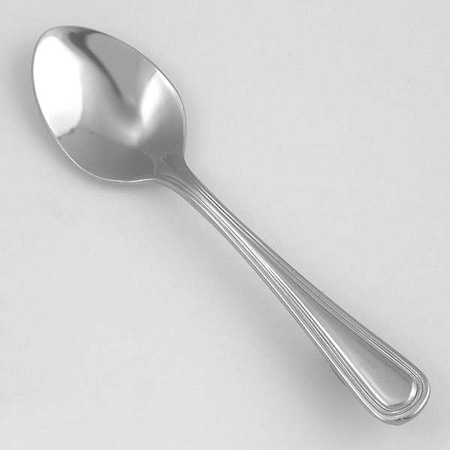 Demitasse Spoon, 4 5/16 in L, Silver, PK24 MPN:WLPAC29