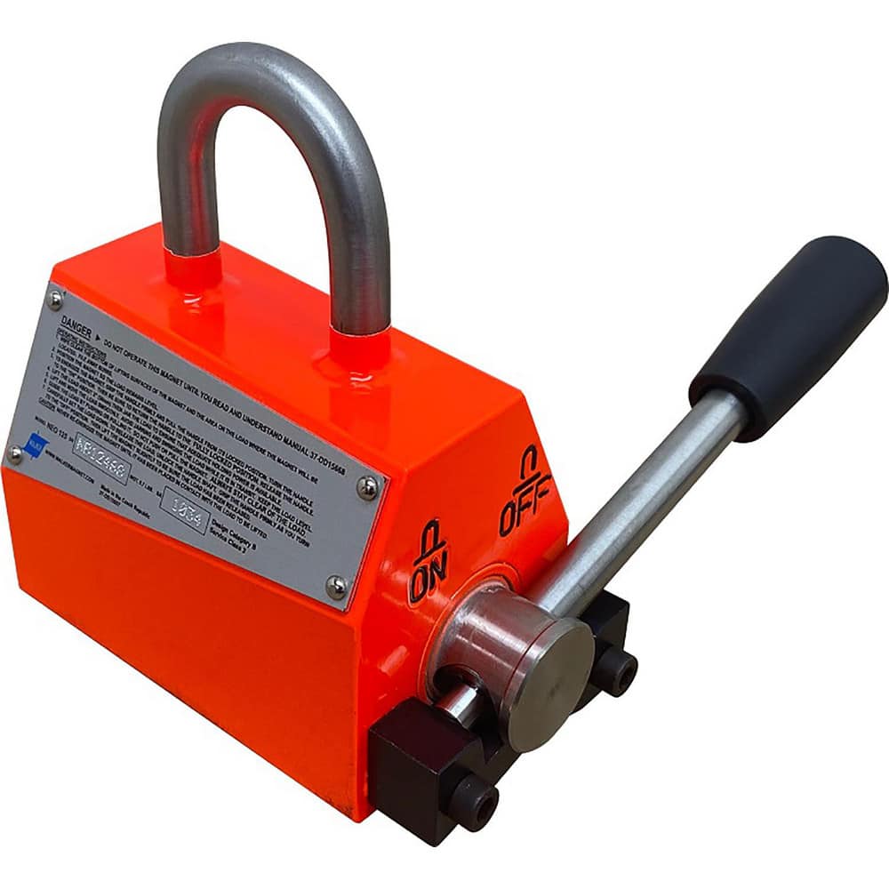 Lift Magnets, Magnet Type: Rare Earth , Magnet Activation: Locking On/Off Handle , Height (Decimal Inch): 4.700000 , Load Capacity Flat Objects (Lb.): 330.00  MPN:NEO-150