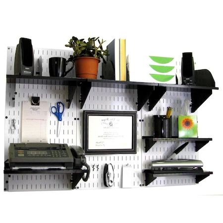 Office Wall Organizer System Unit, White/Black MPN:15-IOFC-300-WB