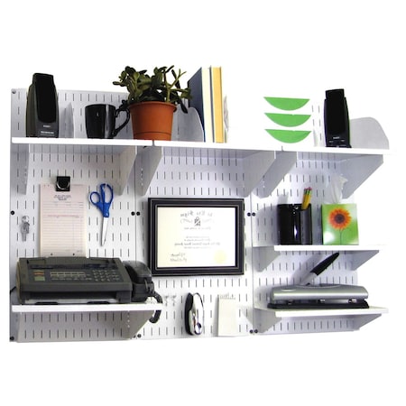 Office Wall Organizer System Unit, White/White MPN:15-IOFC-300-WW