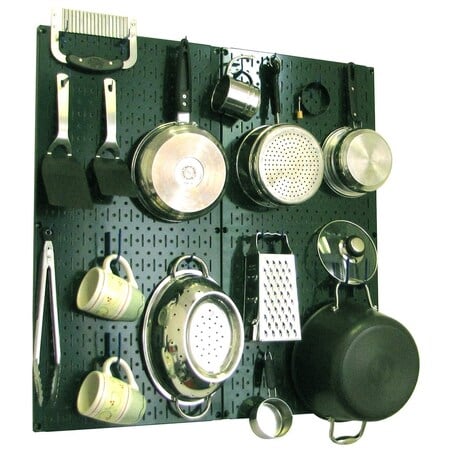 Commercial Kitchen Pegboard Rack, Green/Blue MPN:35-IKTH-200-GNBU