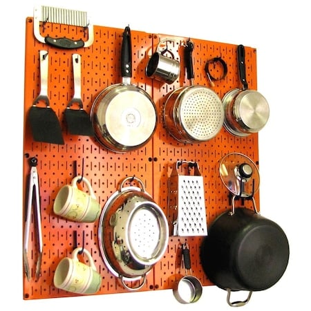 Commercial Kitchen Pegboard Rack, Orange/Blue MPN:35-IKTH-200-ORBU
