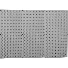 Wall Control Industrial Metal Pegboard Gray 48
