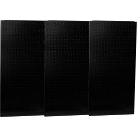 Wall Control Industrial Metal Pegboard Black 48