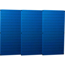 Wall Control Industrial Metal Pegboard Blue 48