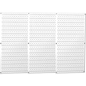 Wall Control Industrial Metal Pegboard White 48