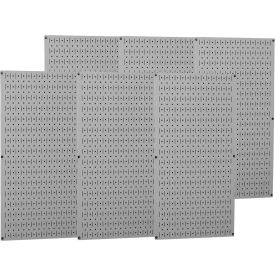 Wall Control Industrial Metal Pegboard Gray 96