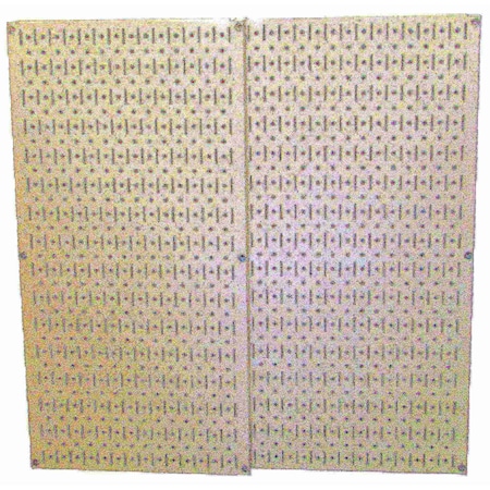 Industrial Pegboard, Beige Metal Peg Boards, PK2 MPN:35-IP-3232-BE