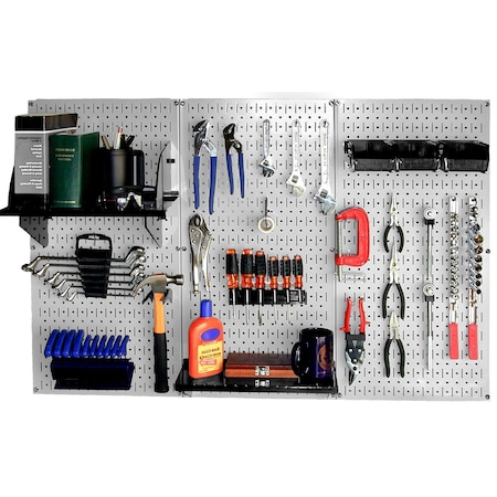 Standard Industrial Pegboard Kit, Grey/Black MPN:35-IWRK-400-GB