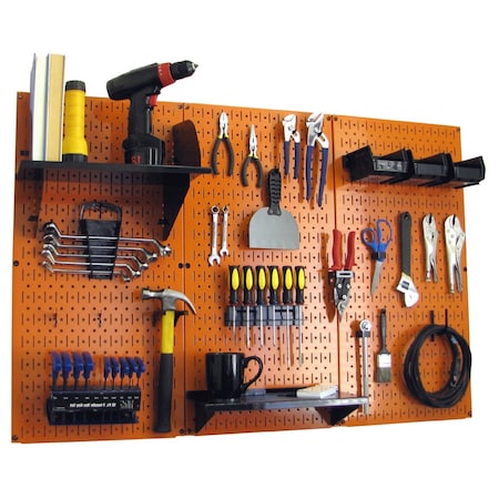 Standard Industrial Pegboard Kit, Orange/Black MPN:35-IWRK-400-ORB
