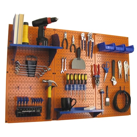 Standard Industrial Pegboard Kit, Orange/Blue MPN:35-IWRK-400-ORBU