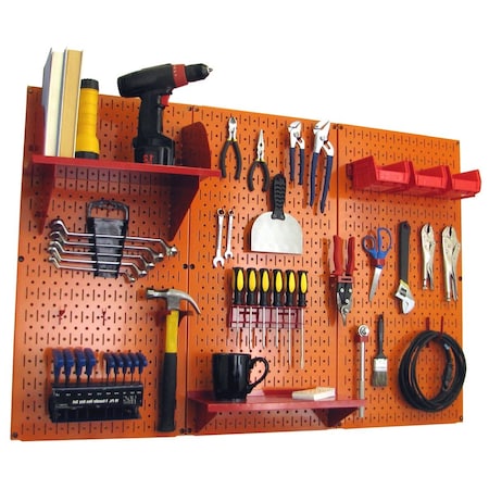 Standard Industrial Pegboard Kit, Orange/Red MPN:35-IWRK-400-ORR