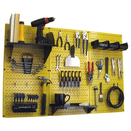 Standard Industrial Pegboard Kit, Yellow/Black MPN:35-IWRK-400-YB