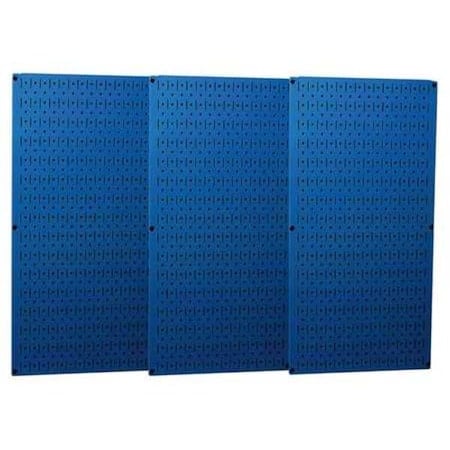 Pegboard Panel, Round 1/4 in Holes, 1 in Hole Spacing, 32 in H x 48 in W x 3/4 in D, Blue MPN:35-P-3248BU
