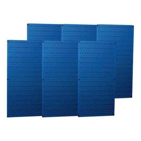 Pegboard Panel, Round 1/4 in Holes, 1 in Hole Spacing, 32 in H x 96 in W x 3/4 in D, Blue MPN:35-P-3296BU