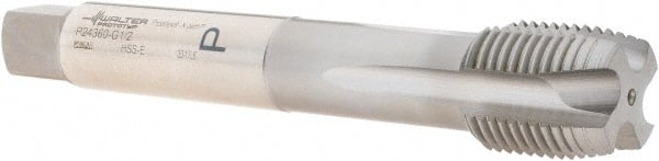 British Standard Pipe Tap: 1/2-14 G(BSP), Plug Chamfer, 4 Flutes MPN:6149505