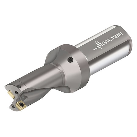 Indexable Drill Bit for Small Holes, 25 mm L, 56 mm dia., Coolant Through, D4120-02-17.50F25-P42, MPN:6929231