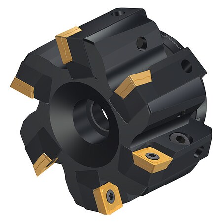 Indexable Face Mill, 6 Inserts, 0.457 in Cut Depth MPN:6835031