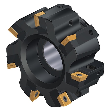 Indexable Face Mill, 7 Inserts, 0.457 in Cut Depth MPN:6835032