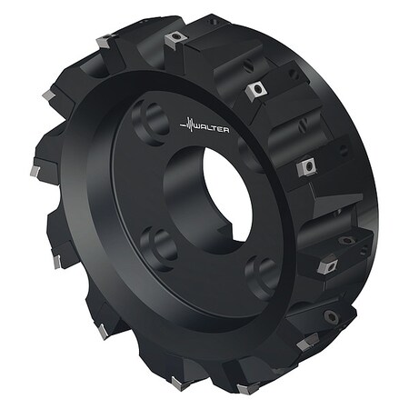 Indexable Face Mill, 12 Inserts, 0.315 in Cut Depth MPN:6583205