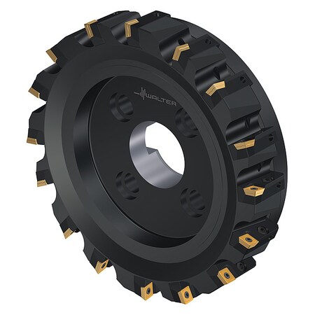 Indexable Face Mill, 16 Inserts, 0.457 in Cut Depth MPN:6835037