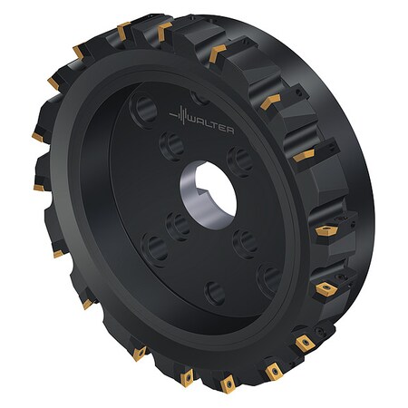 Indexable Face Mill, 18 Inserts, 0.457 in Cut Depth MPN:6835039