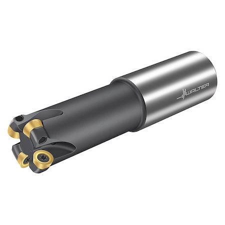Indexable Profiling End Mill, 4 Inserts, 0.197 in Cut Depth MPN:6111361