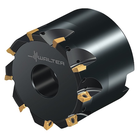 Indexable Face Mill, 9 Inserts, 0.197 in Cut Depth MPN:7538944