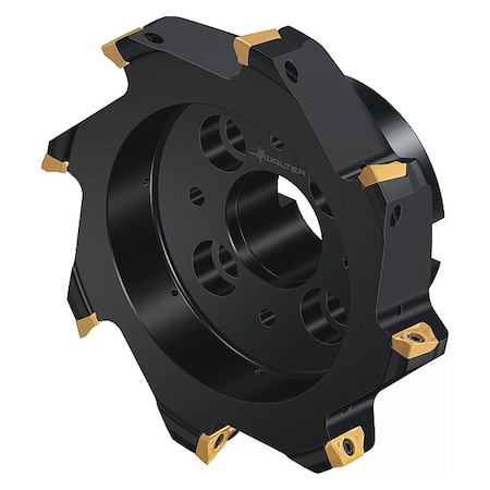 Indexable Face Mill, 8 Inserts, 0.591 in Cut Depth MPN:7539502