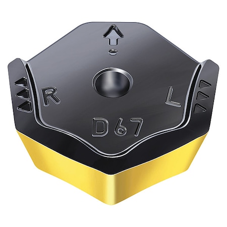 Heptagon Milling Insert, 0.5710 in, XNHX, 1/32 in MPN:6226051