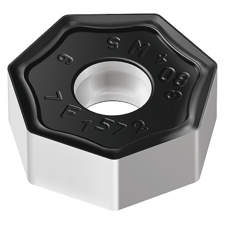 Heptagon Milling Insert, 0.5710 in, XNMU, 1/32 in MPN:6768435