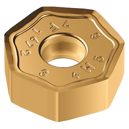 Heptagon Milling Insert, 3/4 in, XNMU, 1/32 in MPN:7182163