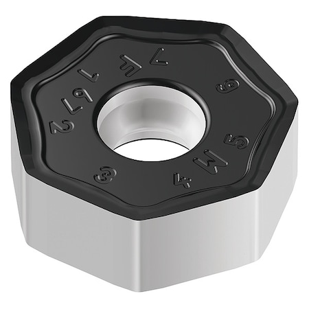Heptagon Milling Insert, 3/4 in, XNMU, 1/32 in MPN:7469727