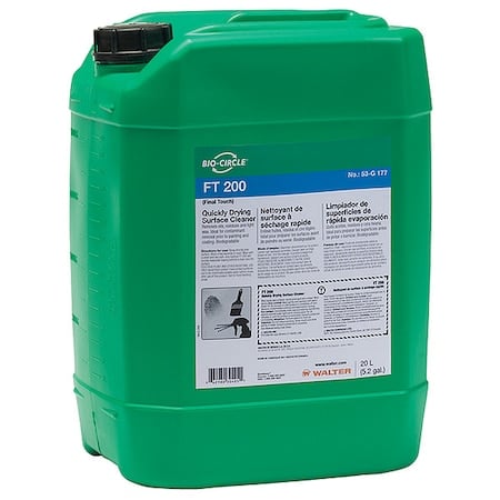 FT 200 Fast Drying Surface Cleaner, 5.3 gal Ready-to-use, Non-dilutable, Liquid MPN:53G177