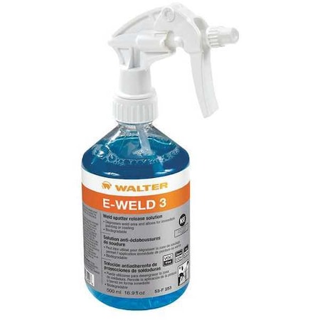 E-WELD 3 High Temp Anti-Spatter Solution, Trigger Spray, 16.9 oz. MPN:53F253