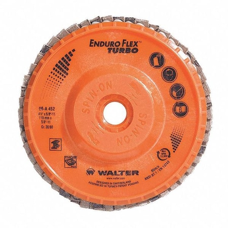 Fiber Disc, 4 1/2 in Dia, 5/8in Arbor MPN:06A452