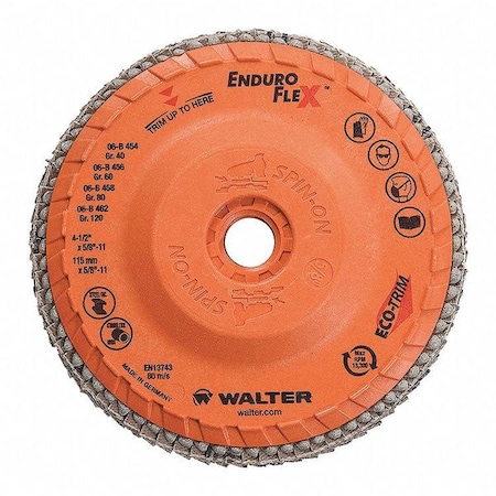 Flap Disc, Coarse, Grit 40, 4-1/2